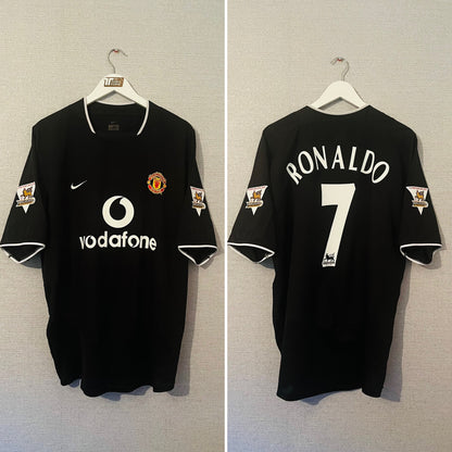 Manchester United away football shirt 2003/04 CR7 XL