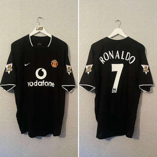 Manchester United away football shirt 2003/04 CR7 XL