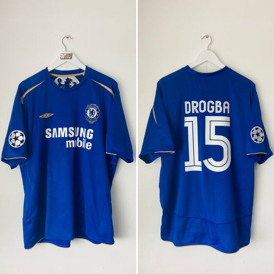 Chelsea home football shirt 2005/06 Drogba XXXL