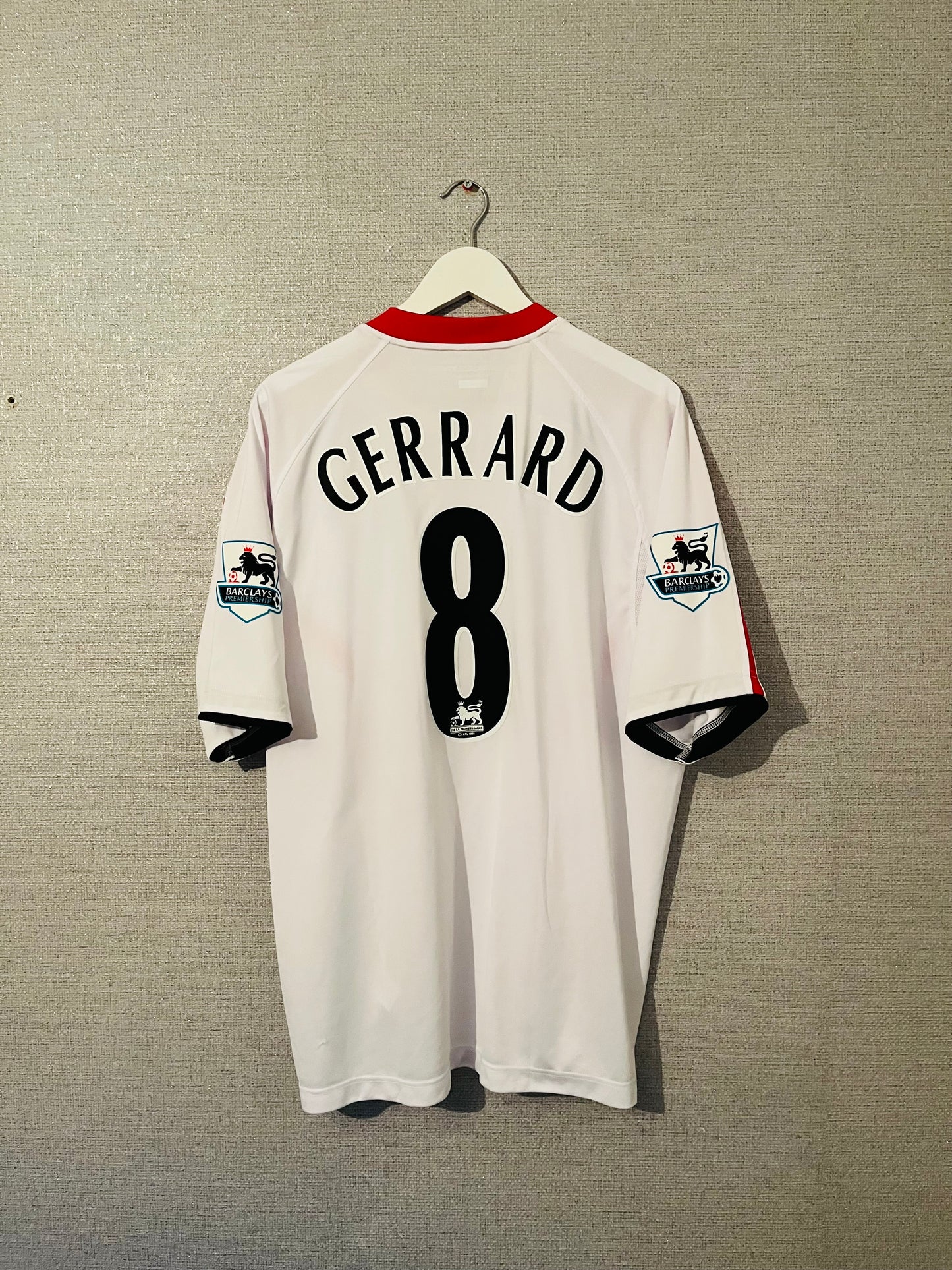 Liverpool away football shirt 2005/06 Gerrard XL