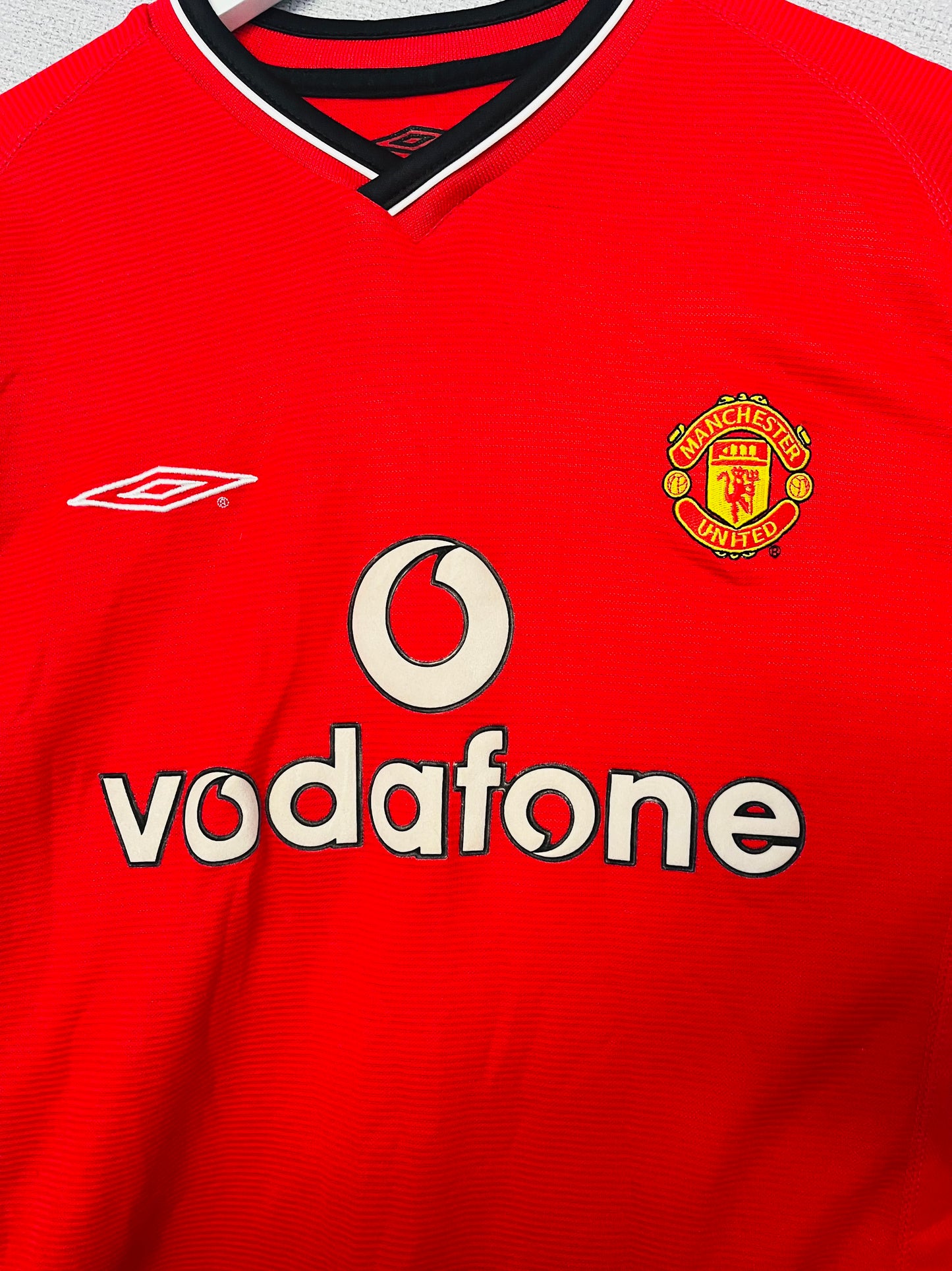 Manchester United home football shirt 2000/02 Beckham Large