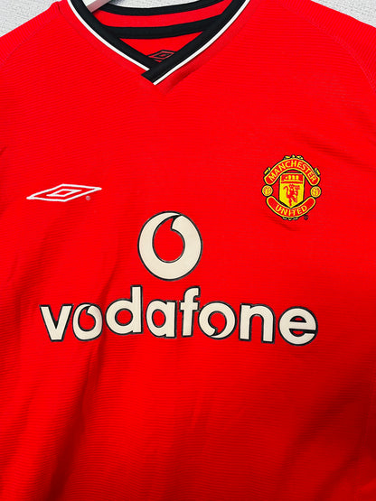 Manchester United home football shirt 2000/02 Beckham Large