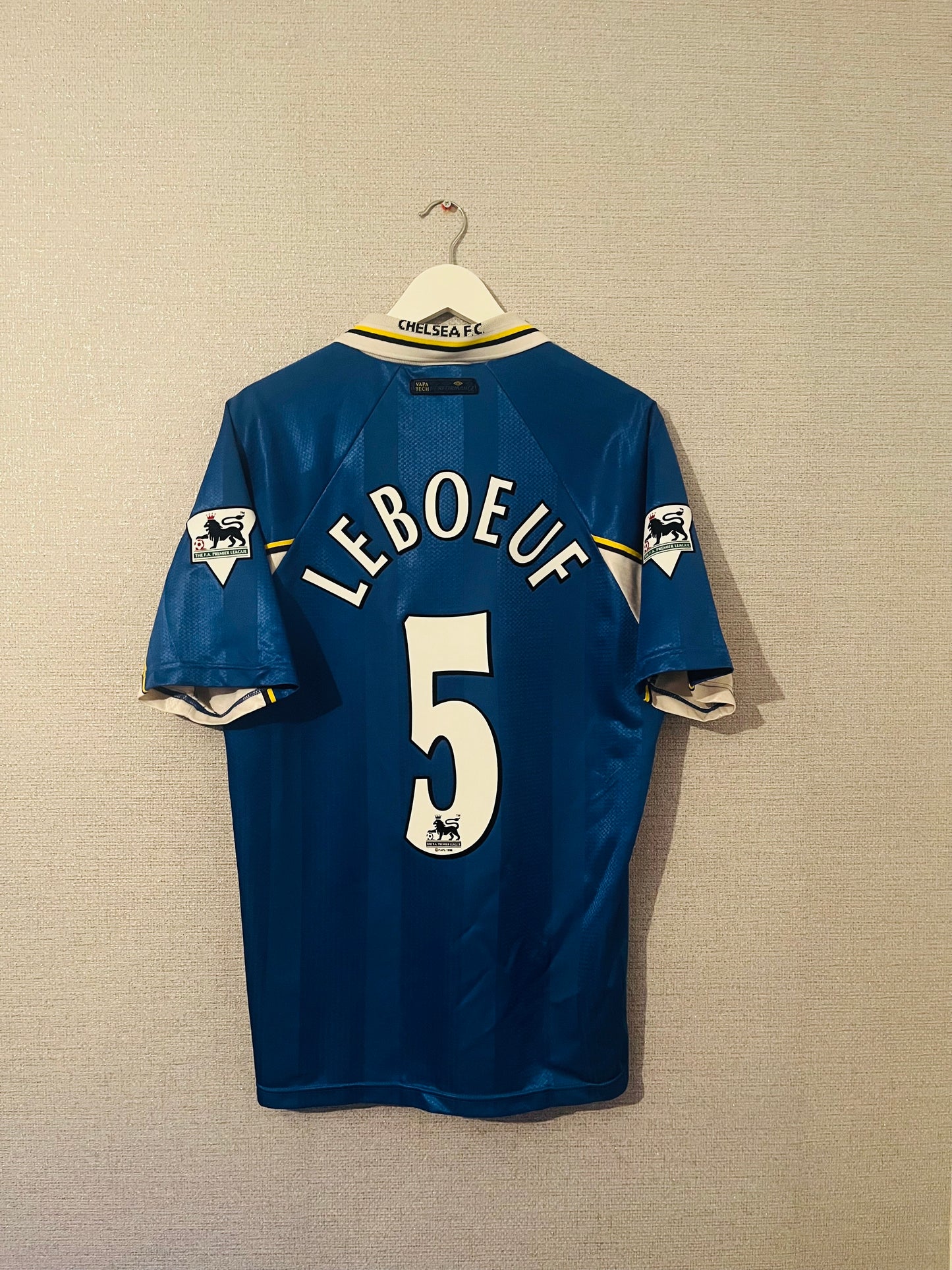 Chelsea home football shirt 1997/99 Leboeuf Large