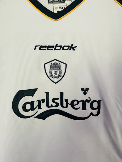 Liverpool away football shirt 2001/03 Owen Medium