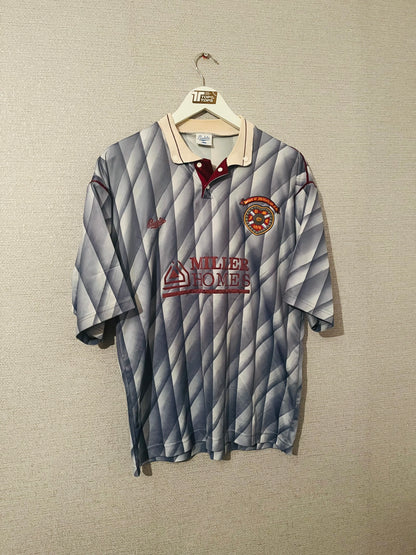 Heart of Midlothian Hearts away football shirt 1990/91 Large