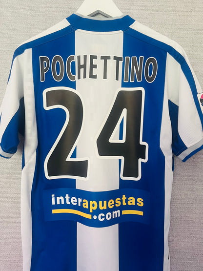 Espanyol home football shirt 2003/04 Pochettino Medium