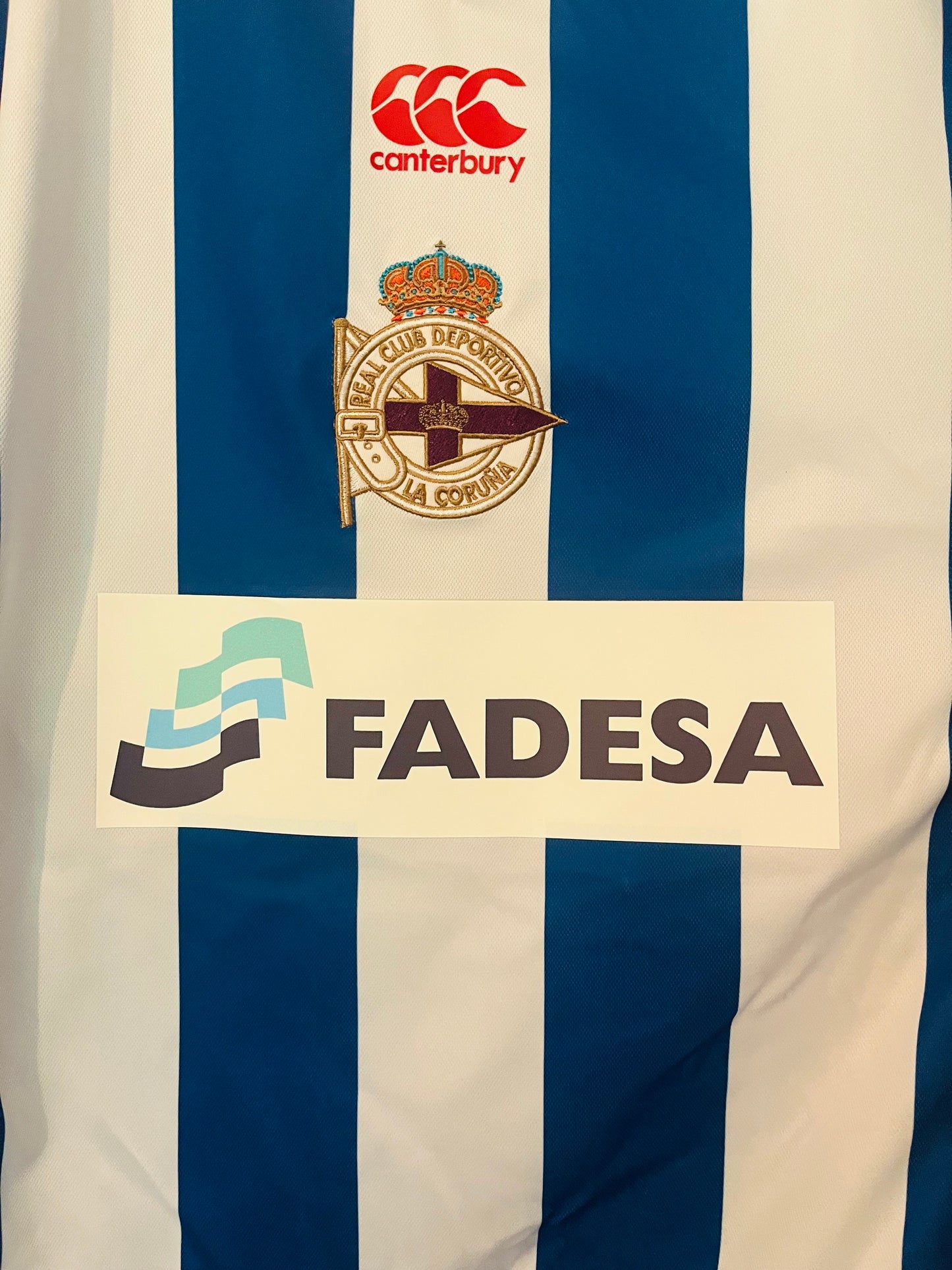 Deportivo La Coruna home football shirt 2007/08 Valeron Large