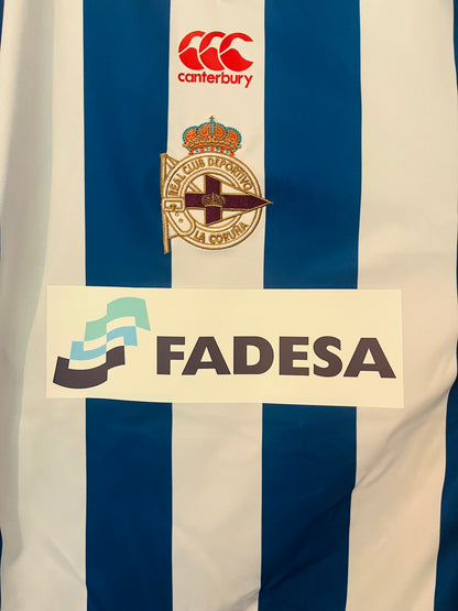 Deportivo La Coruna home football shirt 2007/08 Valeron Large
