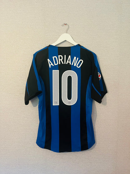 Inter Milan home football shirt 2004/05 Adriano Medium
