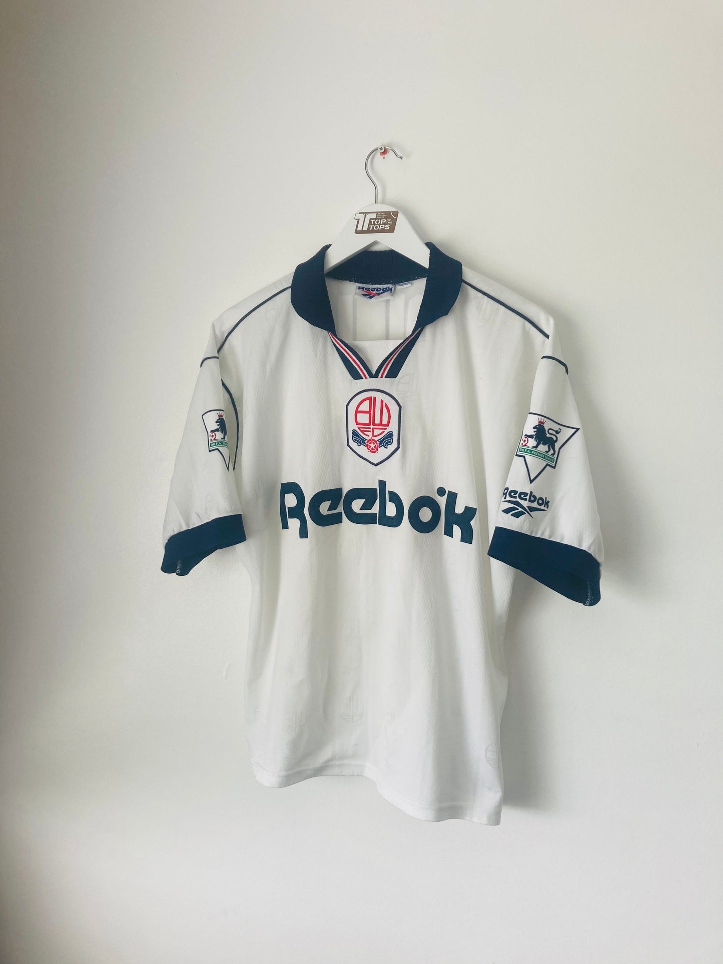Bolton Wanderers home football shirt 1995/96 McGinlay Medium