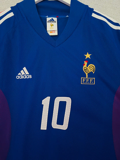 France home football shirt          W/C 2002 Zidane Large
