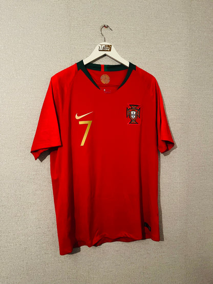 Portugal home football shirt 2018/19 CR7 XL