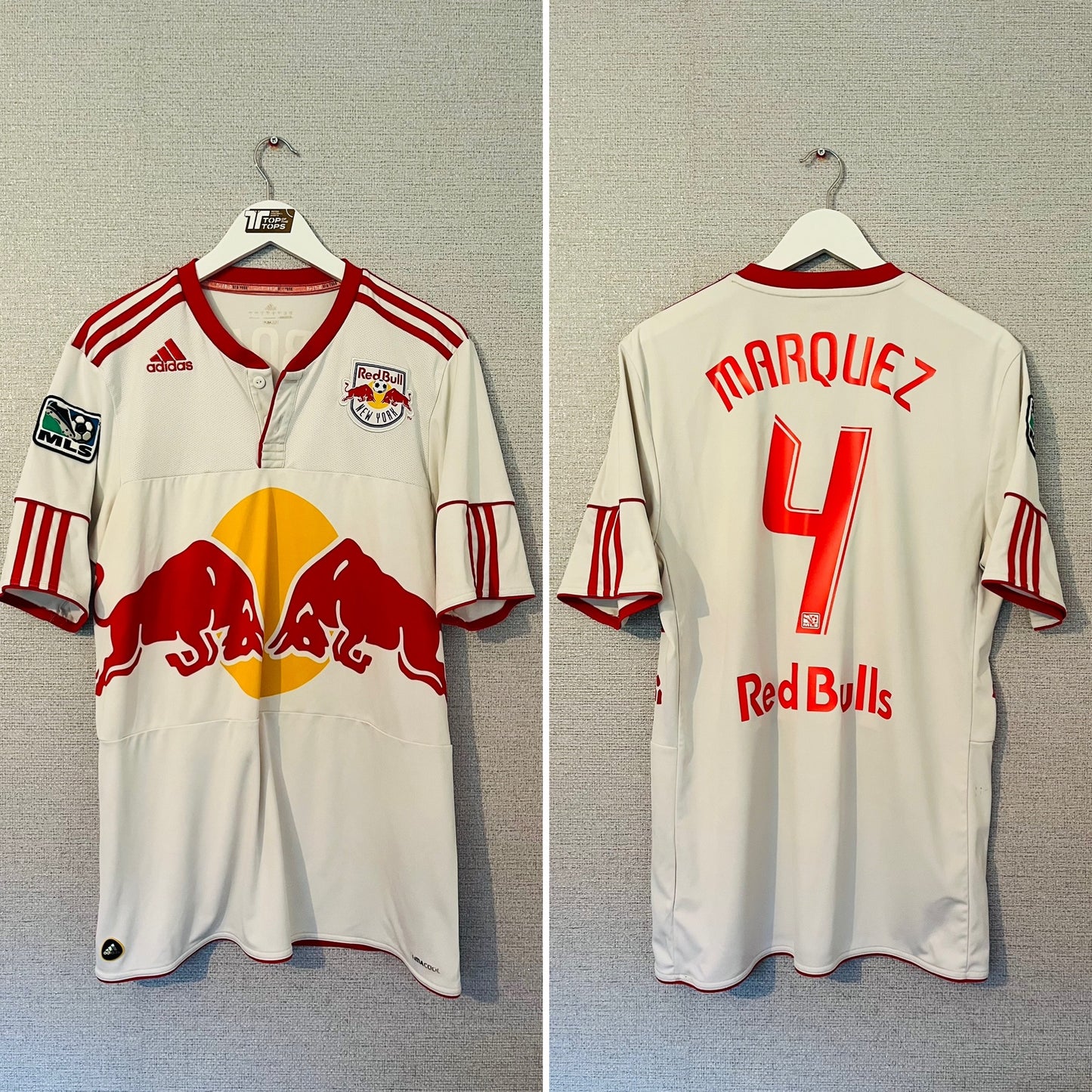New York Red Bulls home football shirt 2010/11 Marquez Large