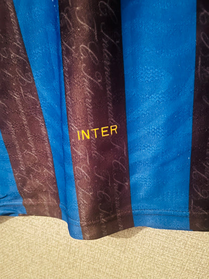 Inter Milan home football shirt 1996/97 Djorkaeff Medium