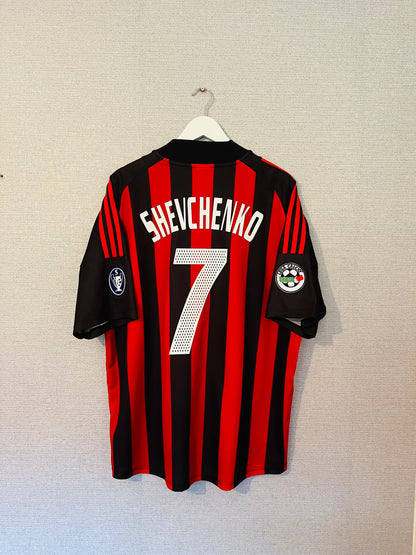 AC Milan home football shirt 2002/03 Shevchenko XL