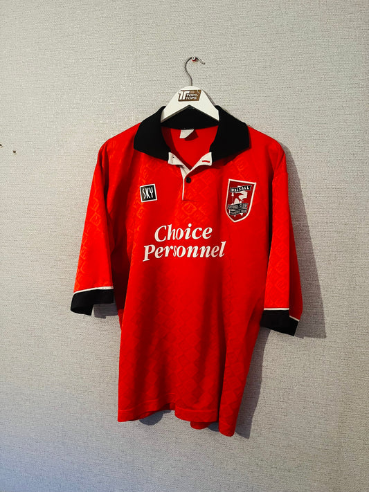 Walsall home football shirt 1995/96 Large