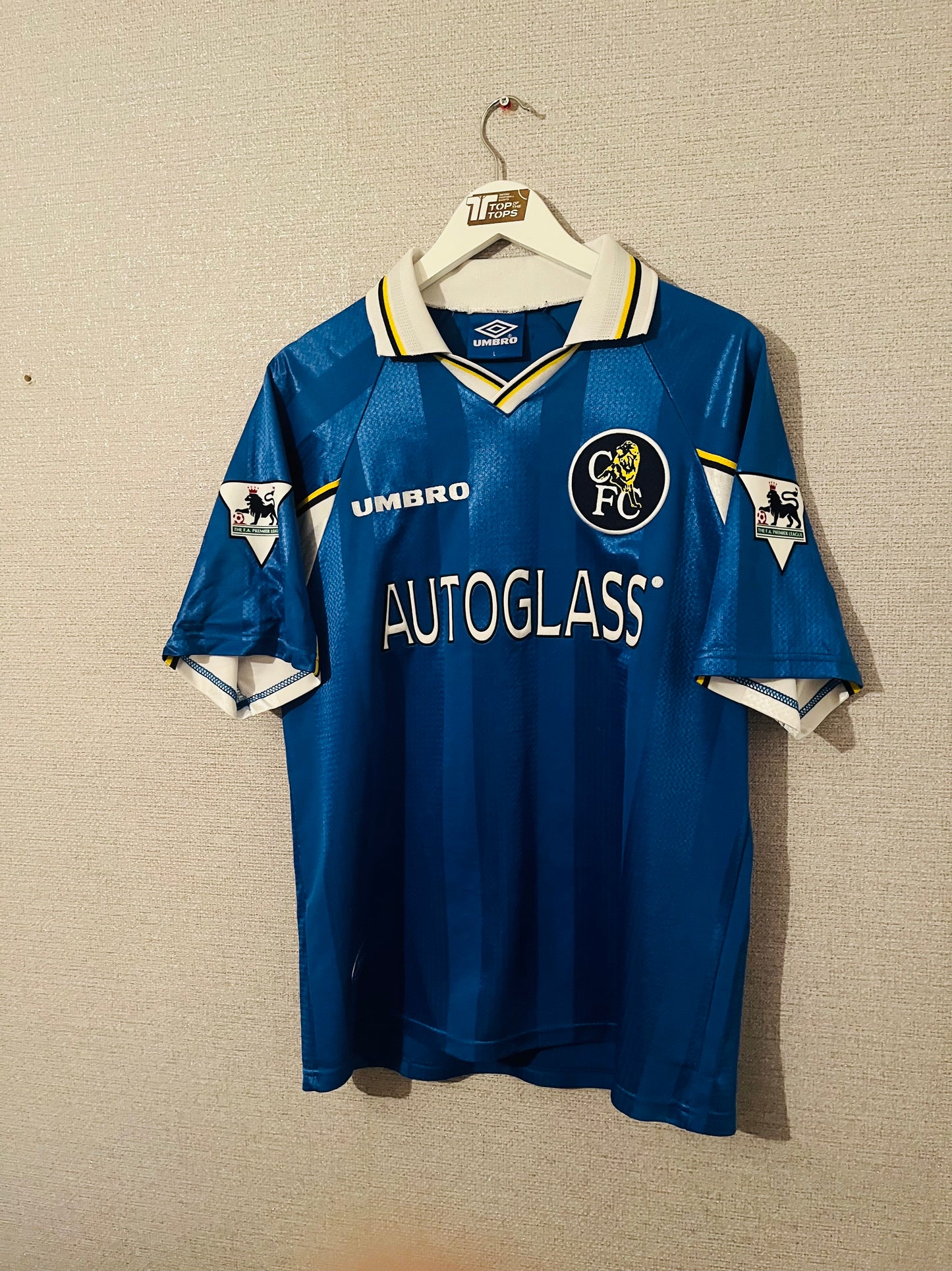 Chelsea home football shirt 1997/99 Zola Large