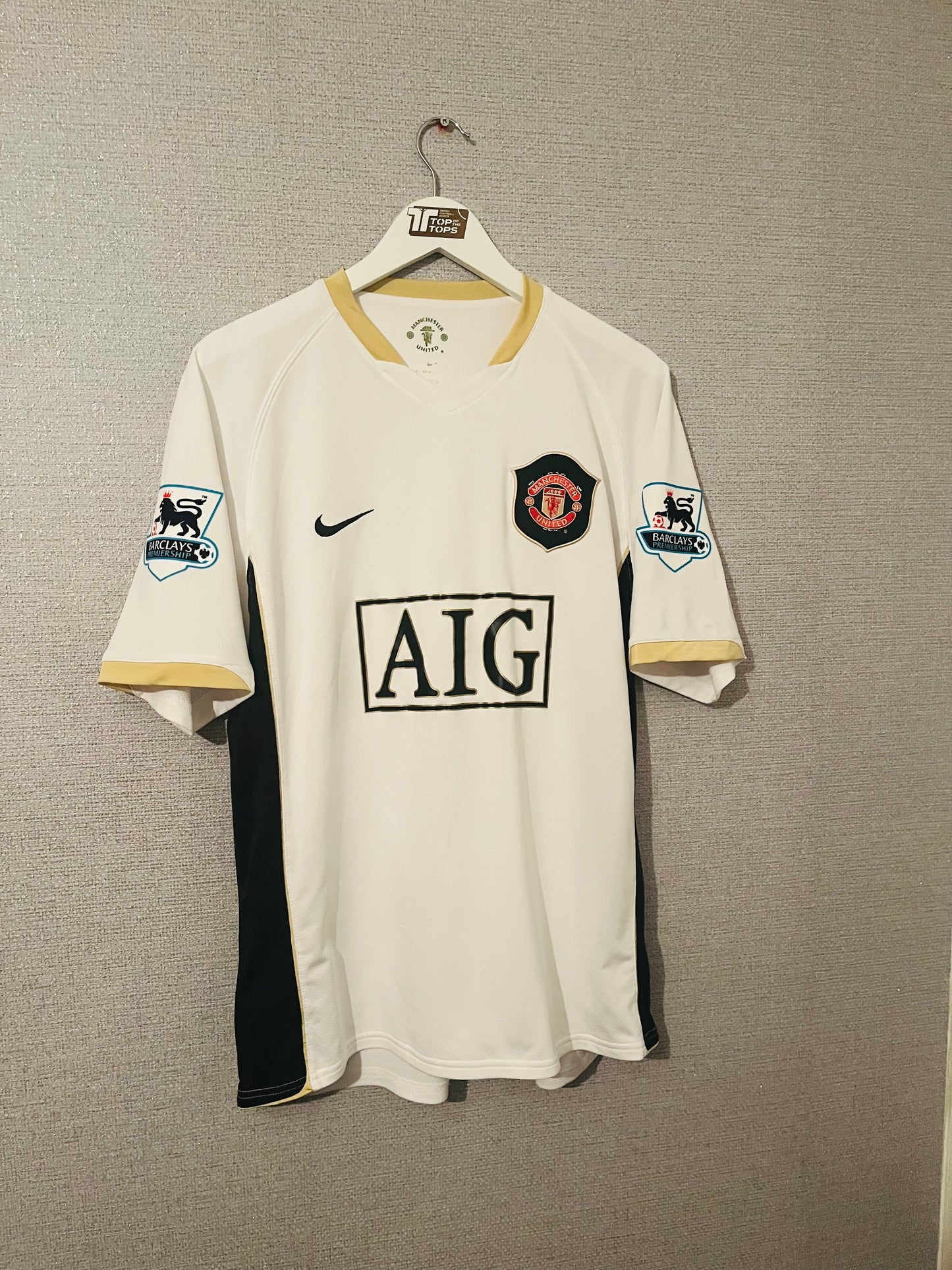 Manchester United away football shirt 2006/07 Carrick Medium