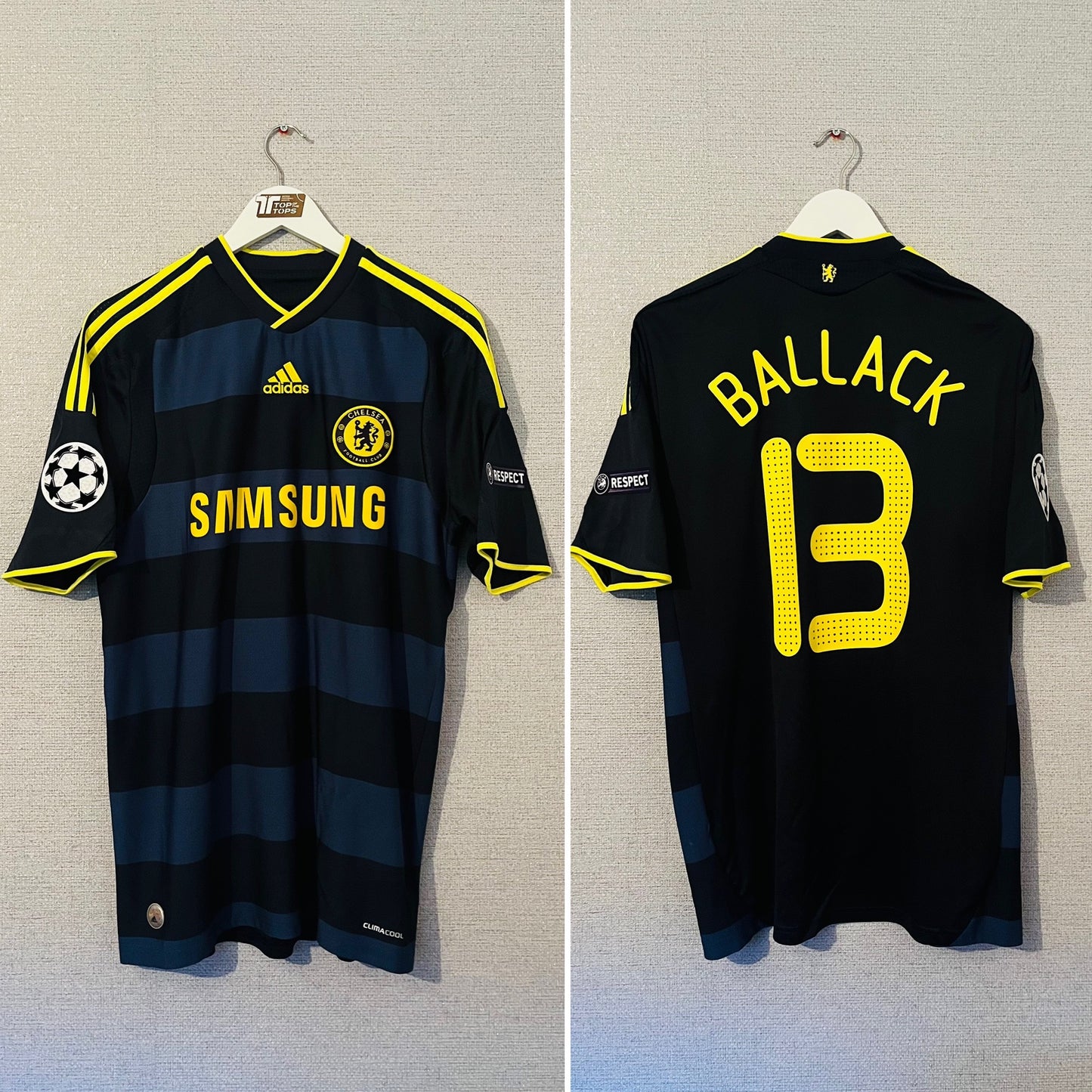 Chelsea away football shirt 2009/10 Ballack Medium