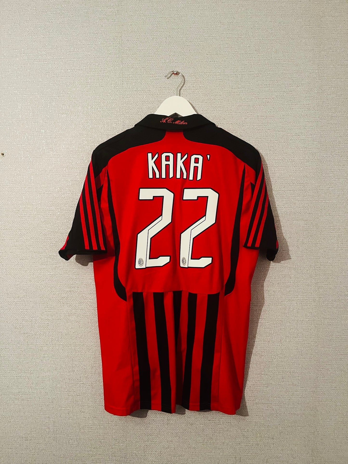 AC Milan home football shirt 2007/08 Kaka Large