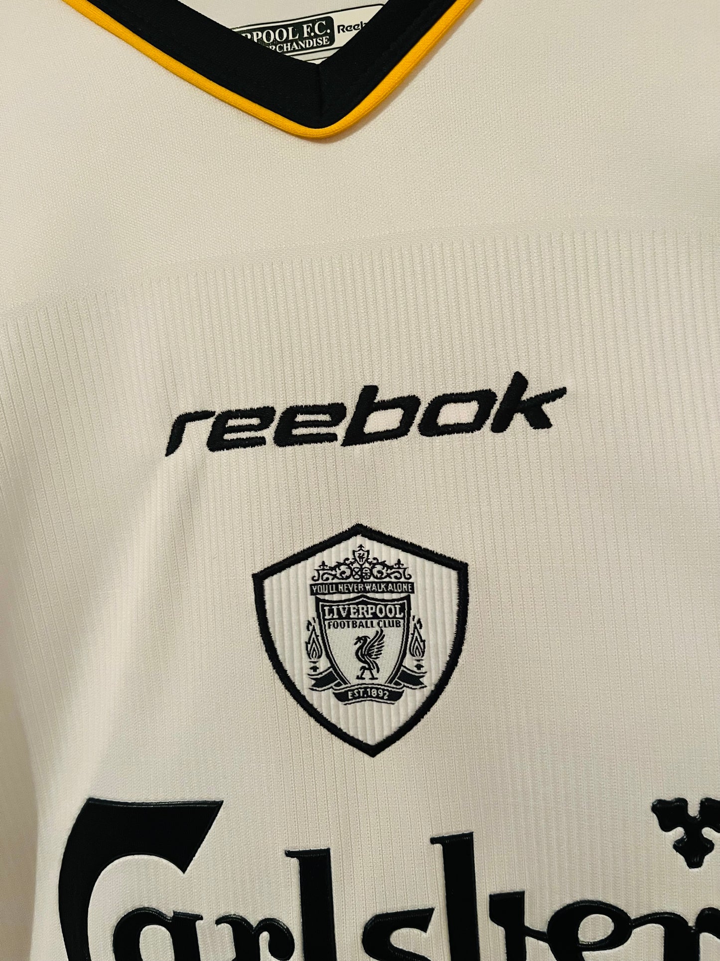 Liverpool away football shirt 2001/03 Gerrard XL