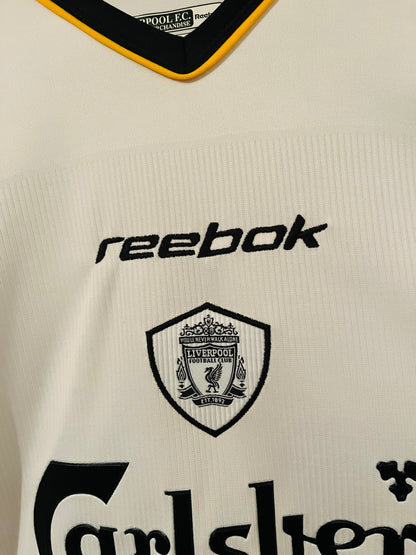 Liverpool away football shirt 2001/03 Gerrard XL