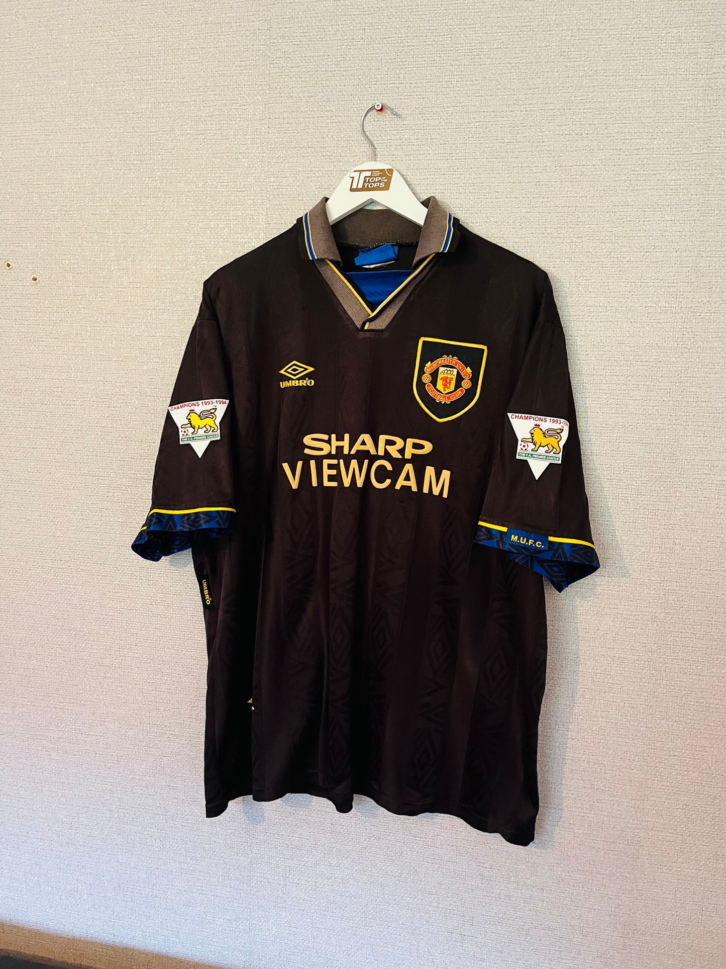 Manchester United away football shirt 1994/95 Cantona XXL