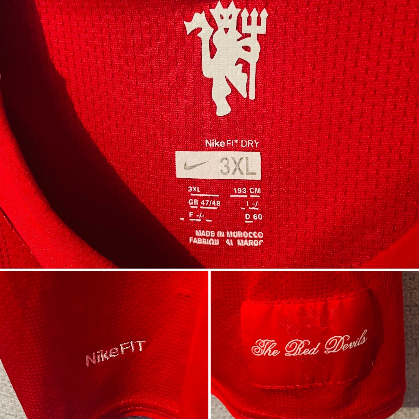 Manchester United home football shirt 2007/09 CR7 XXXL