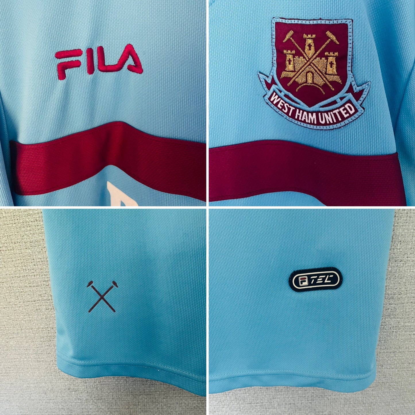 West Ham United away football shirt 2001/03 Medium