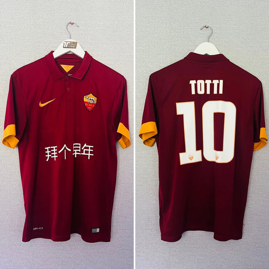 Roma home football shirt 2014/15 Totti Medium