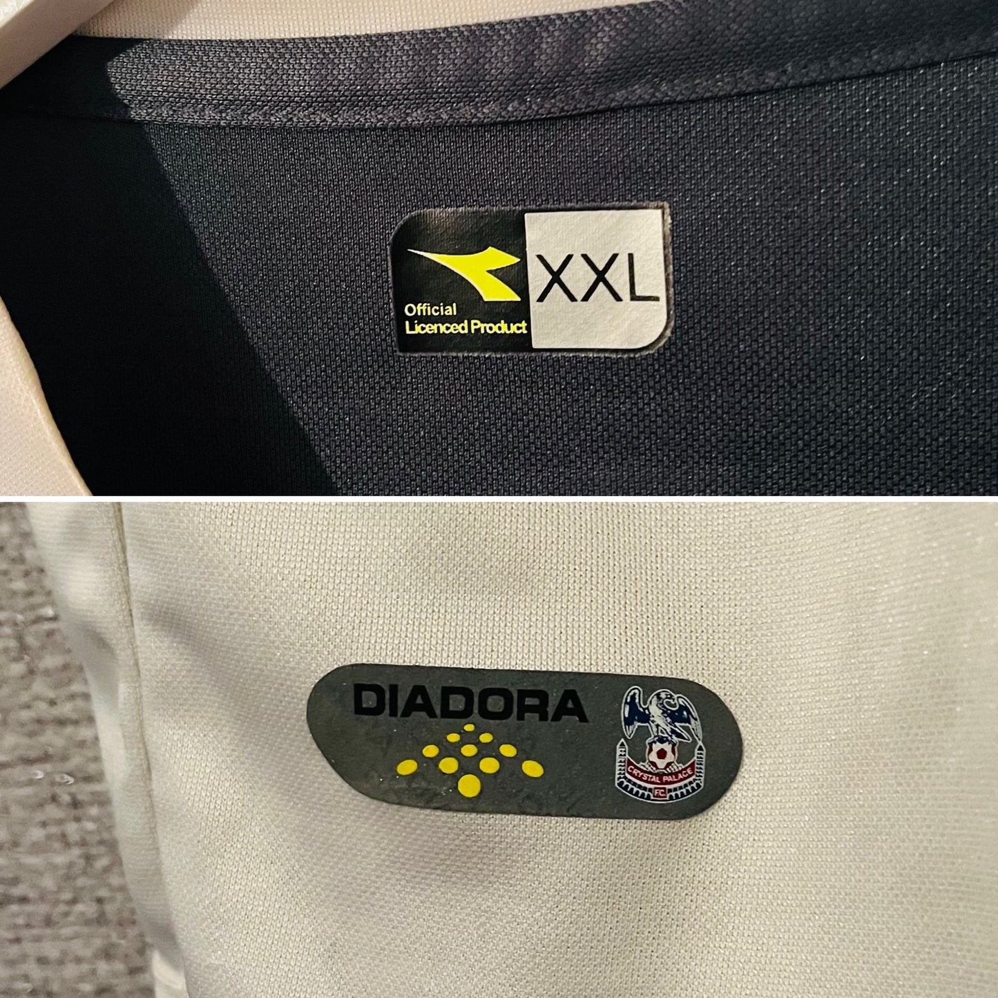 Crystal Palace away football shirt 2006/07 Morrison XXL