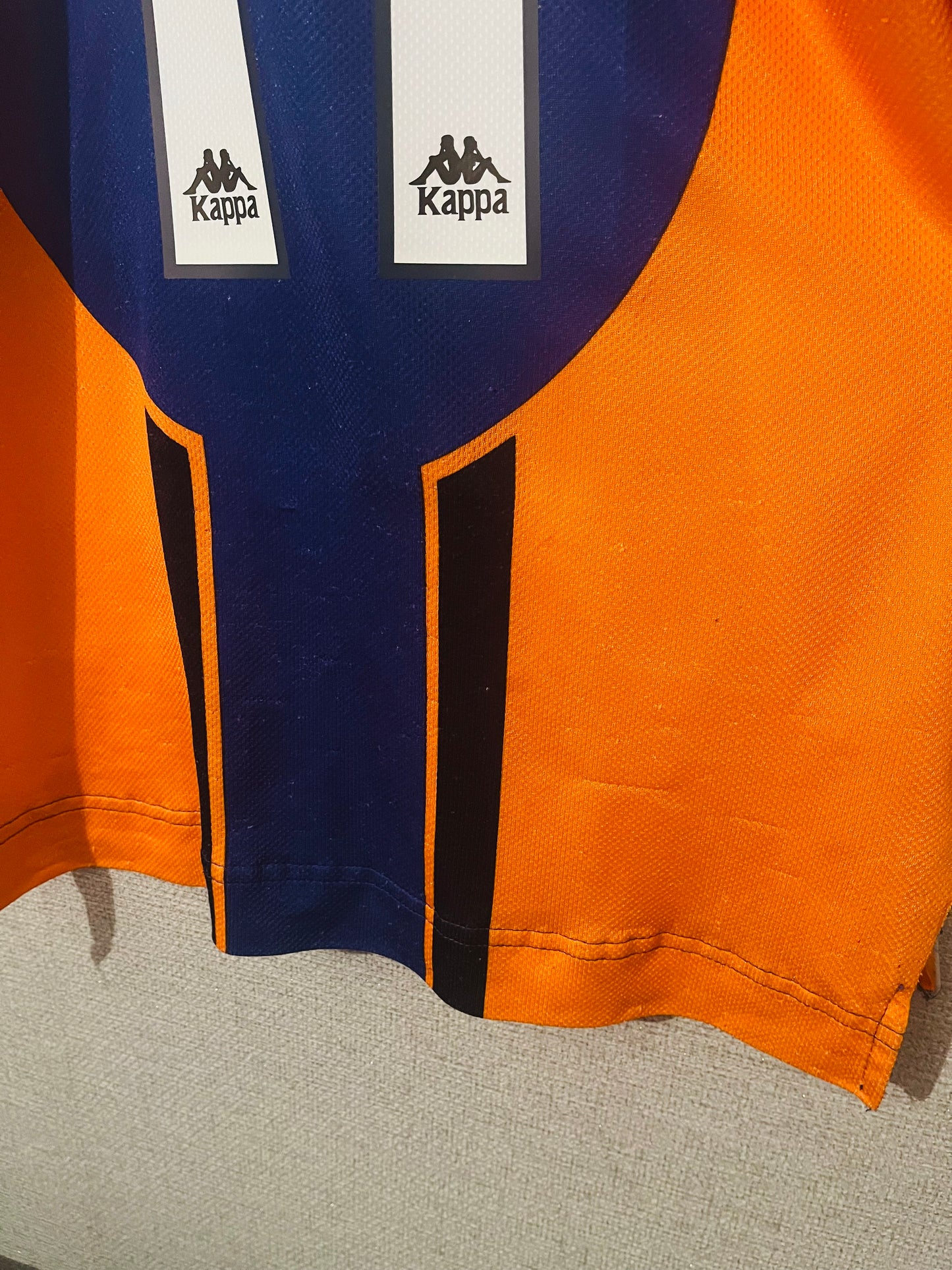 Barcelona away football shirt 1997/98 Rivaldo Large