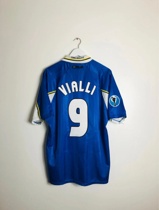 Chelsea home football shirt

1997/98 Vialli XL