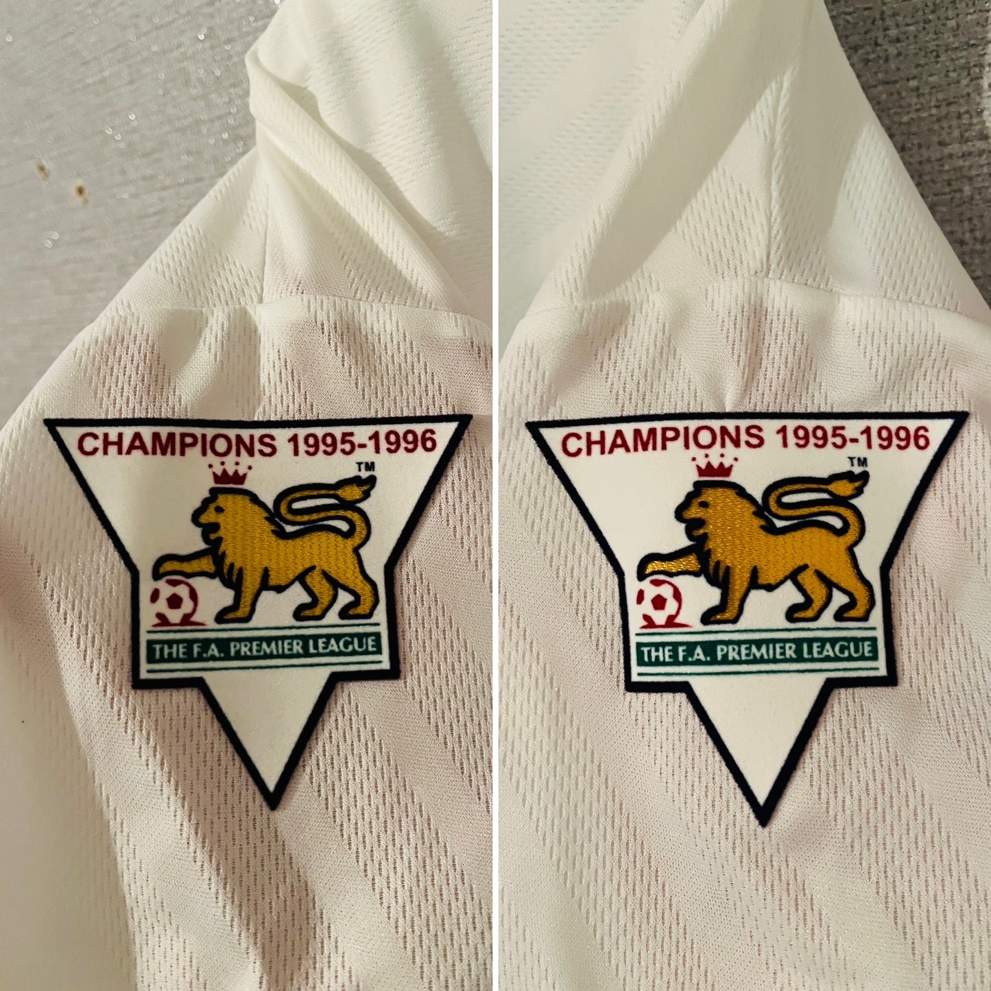 Manchester United away football shirt 1996/97 Beckham Large