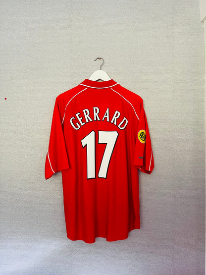 Liverpool home football shirt
2000/02 Gerrard Large
