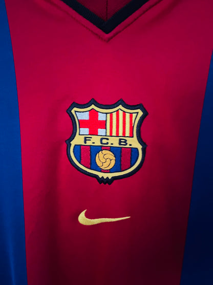 Barcelona home football shirt 1999/2000 Rivaldo Large