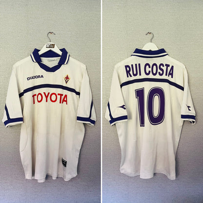 Fiorentina away football shirt 2000/01 Rui Costa XL