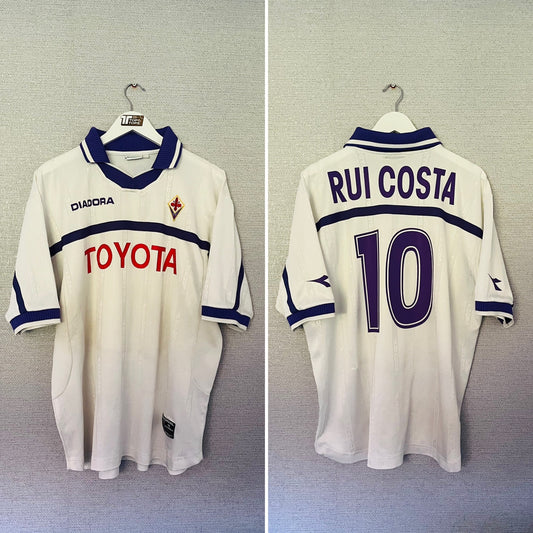 Fiorentina away football shirt 2000/01 Rui Costa XL