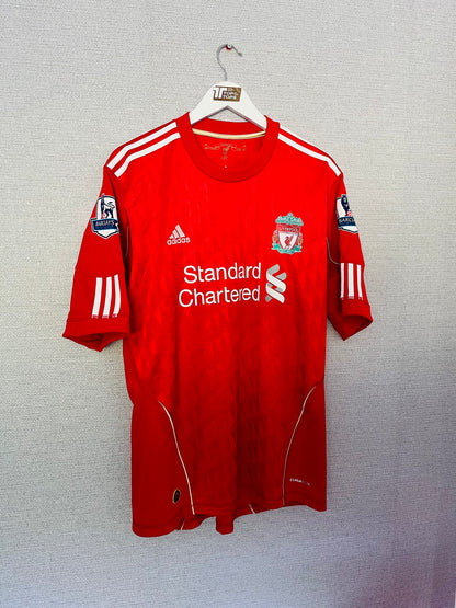 Liverpool home football shirt 2010/12 Suarez Large