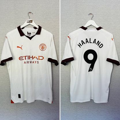 Manchester City away football shirt 2023/24 Haaland Large