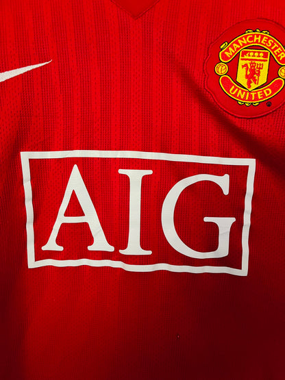 Manchester United home football shirt 2007/08 CR7 Large