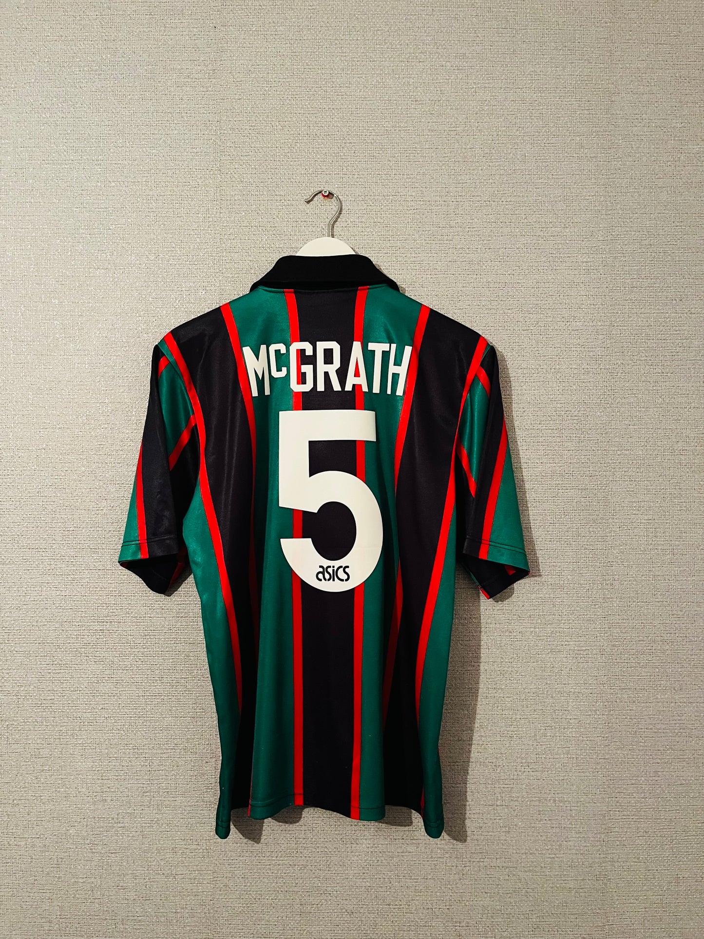 Aston Villa away football shirt 1993/95 McGrath Medium