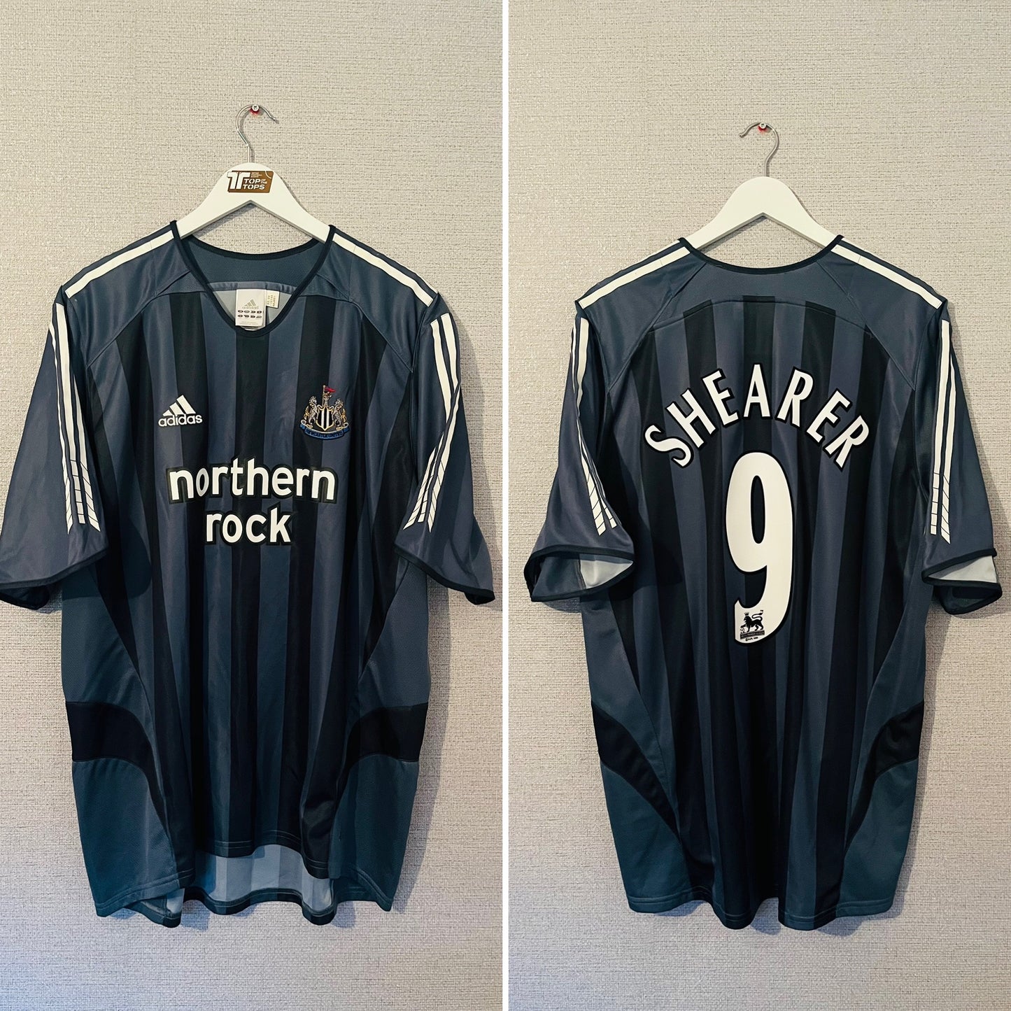 Newcastle United away football shirt 2005/06 Shearer XXL