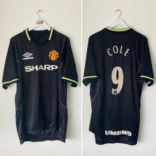 Manchester United third football shirt 1998/99 Cole XL