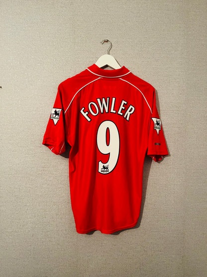Liverpool home football shirt 2000/02 Fowler Medium