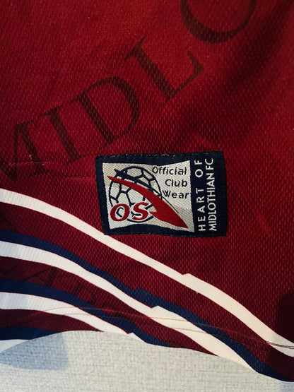 Heart of Midlothian Hearts home football shirt 1998/99 Medium