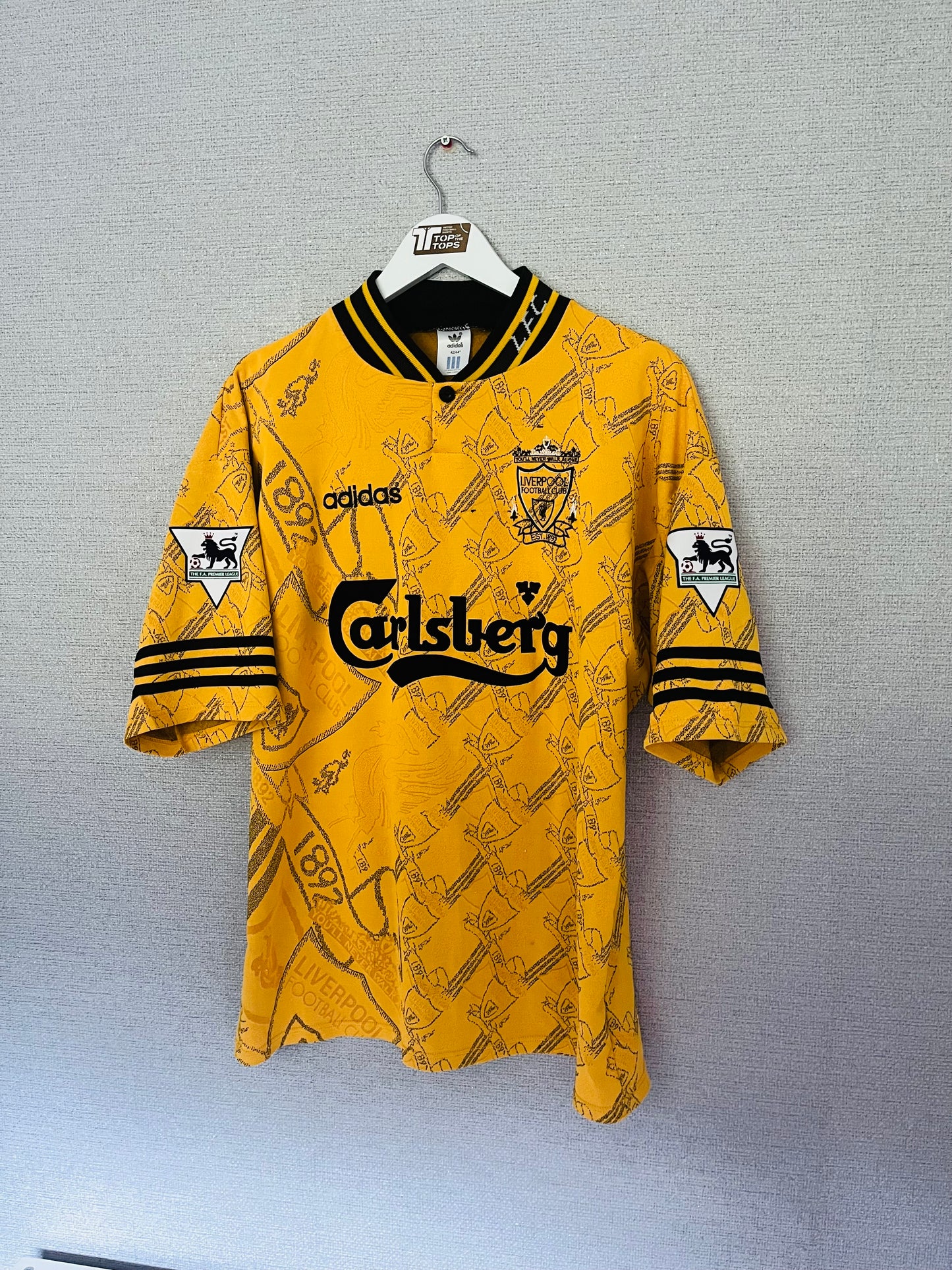 Liverpool third football shirt 1994/96 Fowler Large