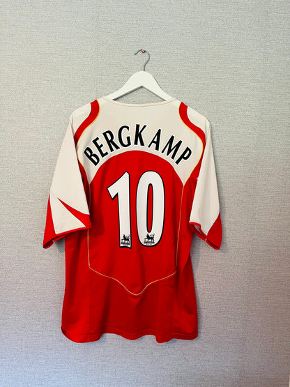 Arsenal home football shirt 2004/05 Bergkamp XL