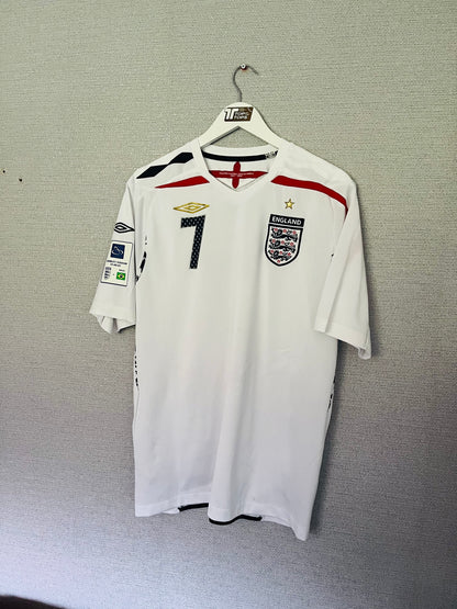England home football shirt 2007/08 Beckham Large