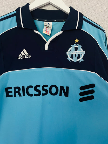 Marseille away football shirt 2000/01 Weah Large